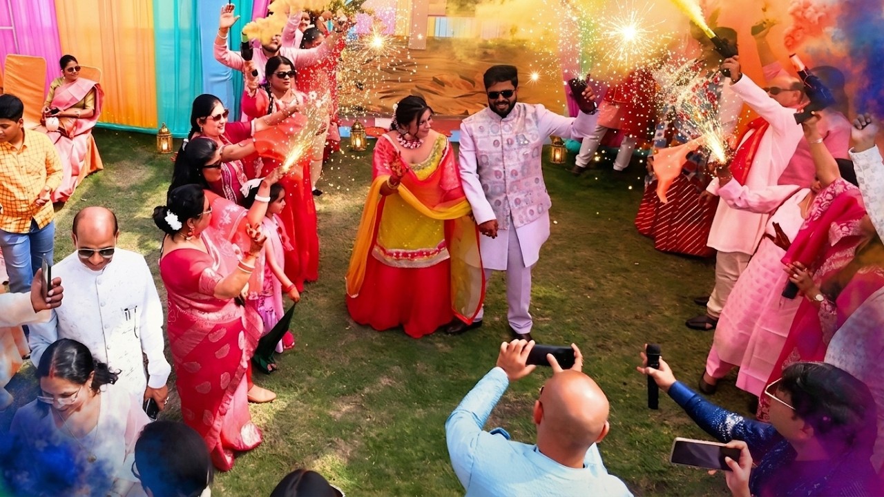 BEST HALDI CEREMONY 2026 | Pankhuri ❤️ Ankur | Dji Neo 2