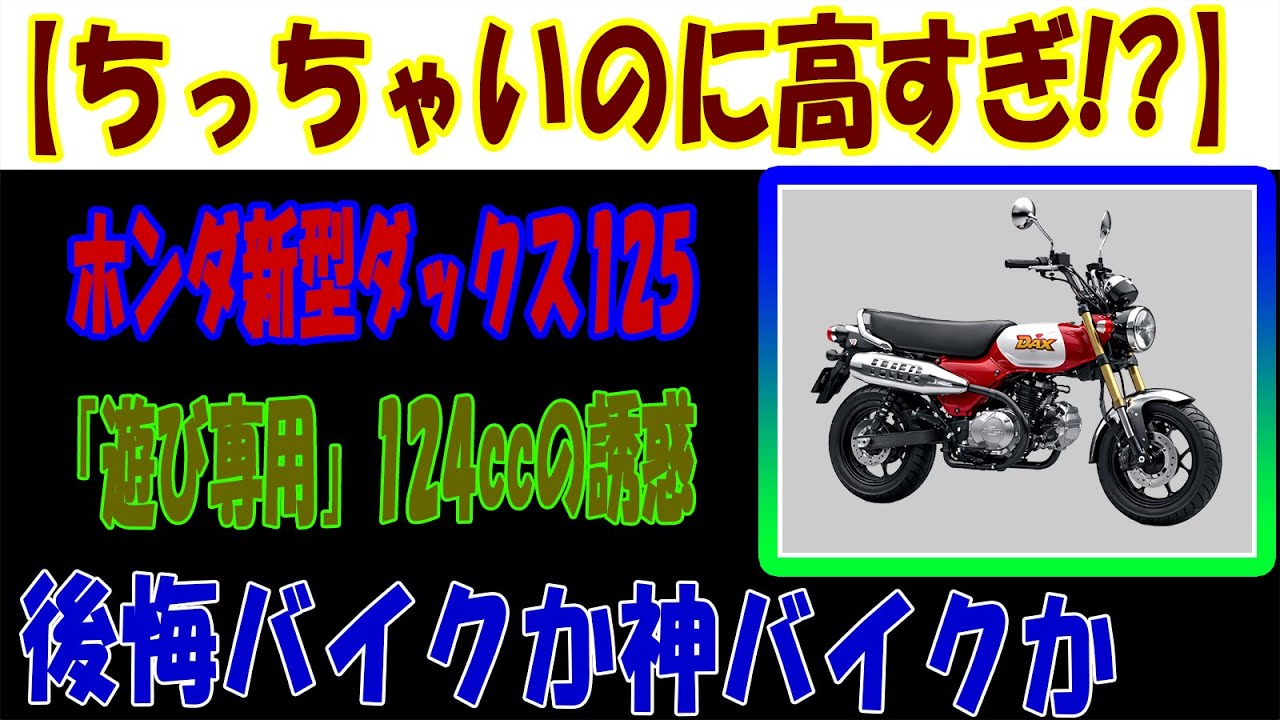 【ST125ダックス】小さすぎて高すぎ？“ソーセージ犬バイク”は買うと後悔する？