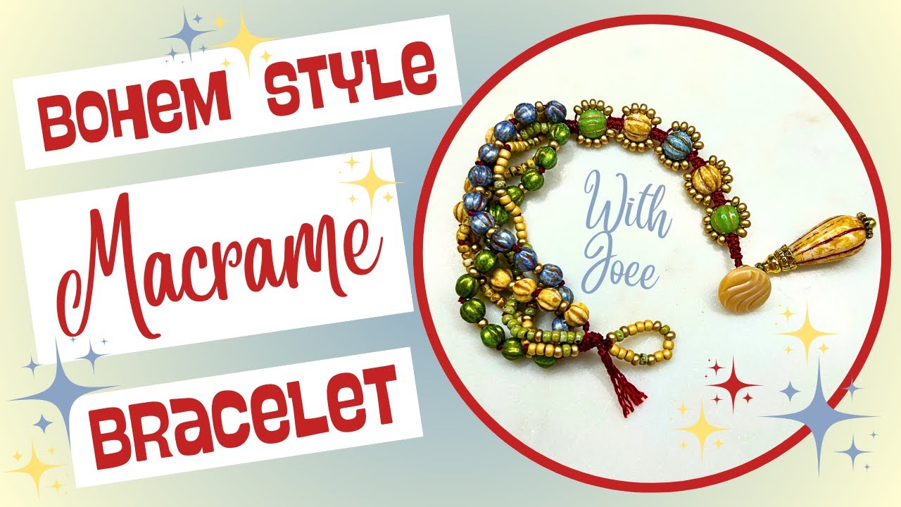 MACRAME MULTI-STRAND BRACELET: Bohem Style Bead Box