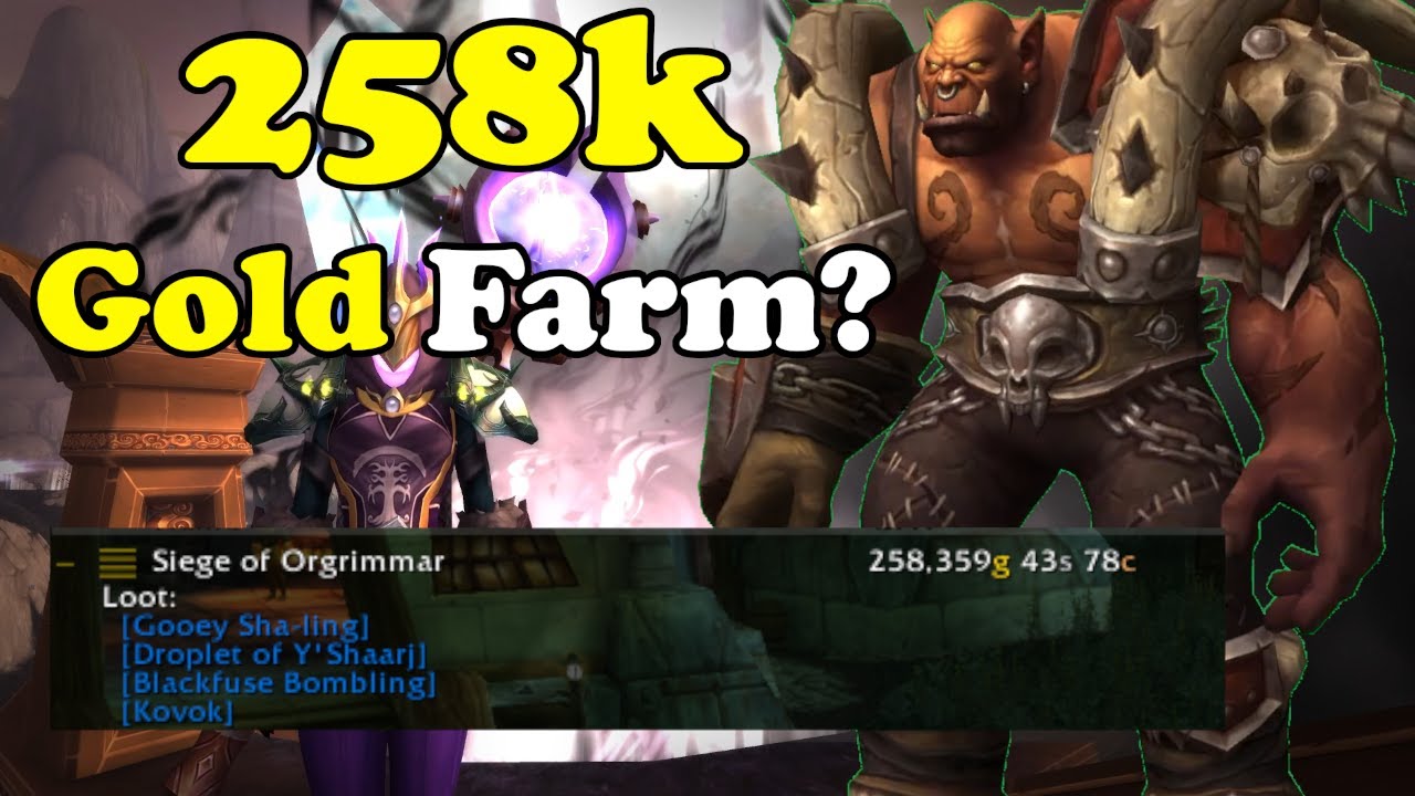 258K Gold Farm In WoW - Gold Making, Gold Farming