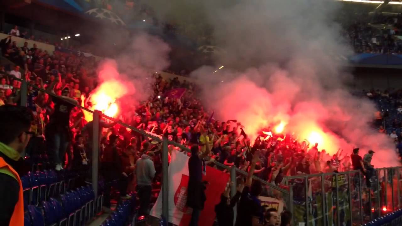 Schalke - NK Maribor -- Slowenischer Support