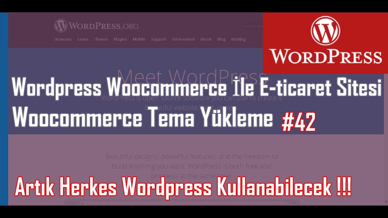 Wordpress Woocommerce İle E-ticaret Sitesi: Woocommerce Tema Y&uuml;kleme - Wordpress Eğitim Seti 42