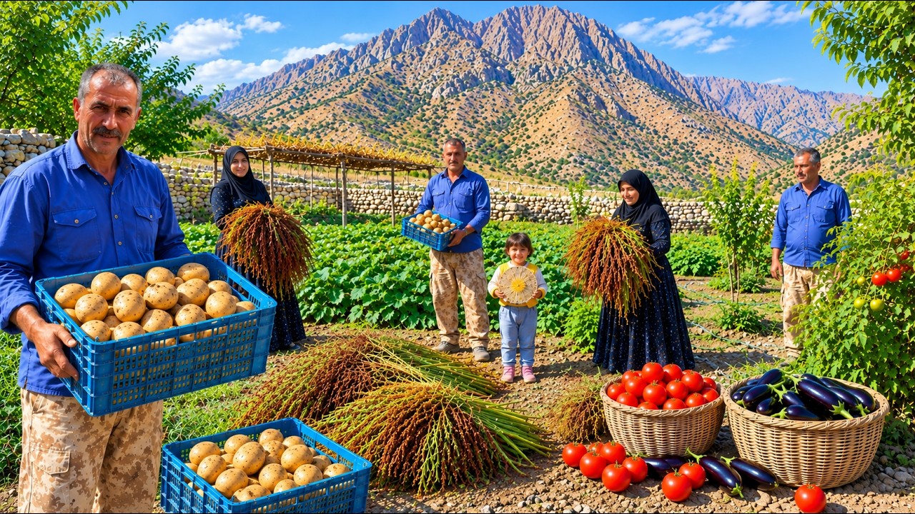 Nomadic Life: 😲 What secret lies hidden behind this farm?! |🫑🍅🍆 An amazing take on organic produce 🥔
