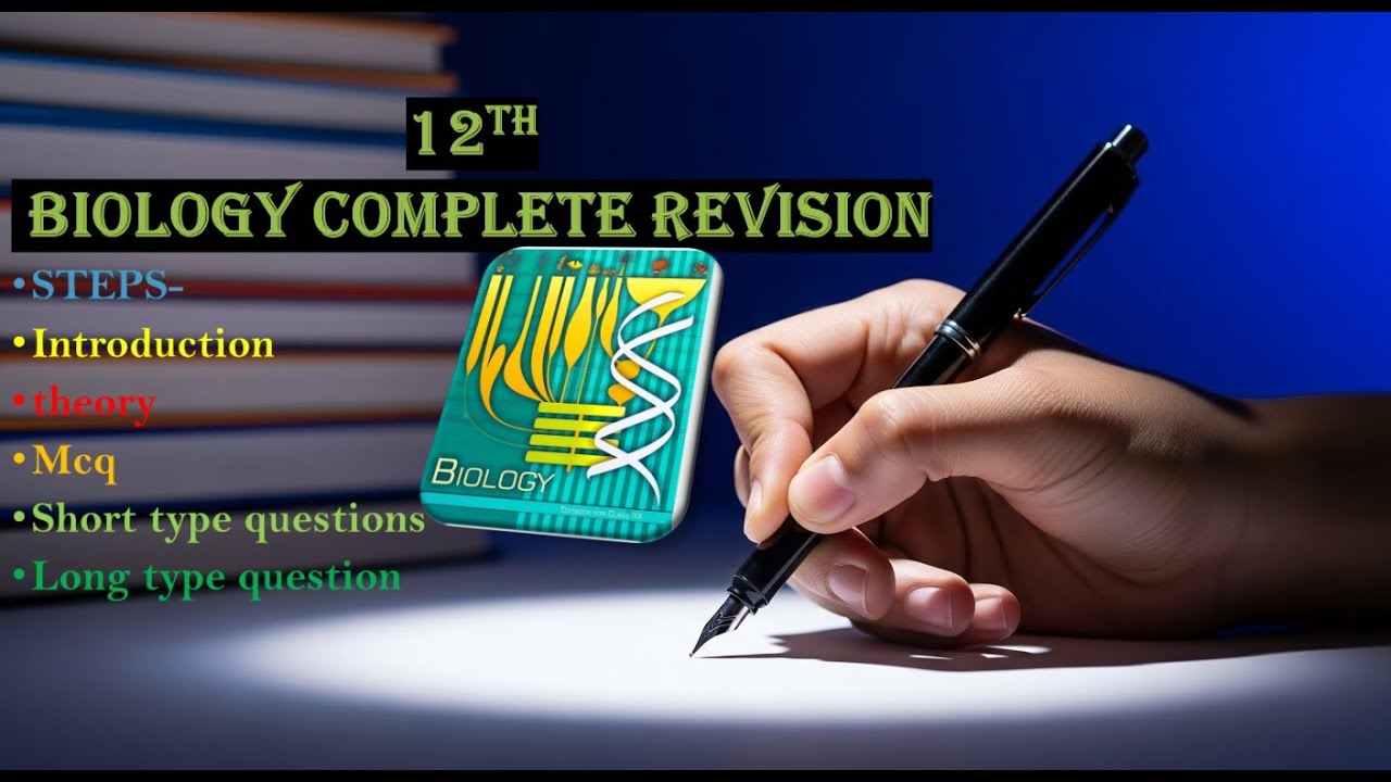 class 12th board biology one shot