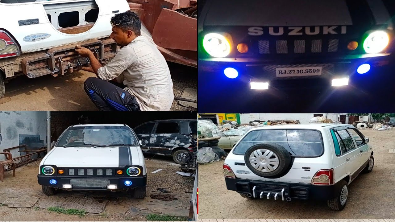 Maruti 800 handmade bumper modified //wasim  creation//2021