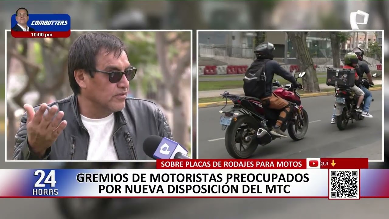 Gremios de motociclistas preocupados por nueva disposición del MTC