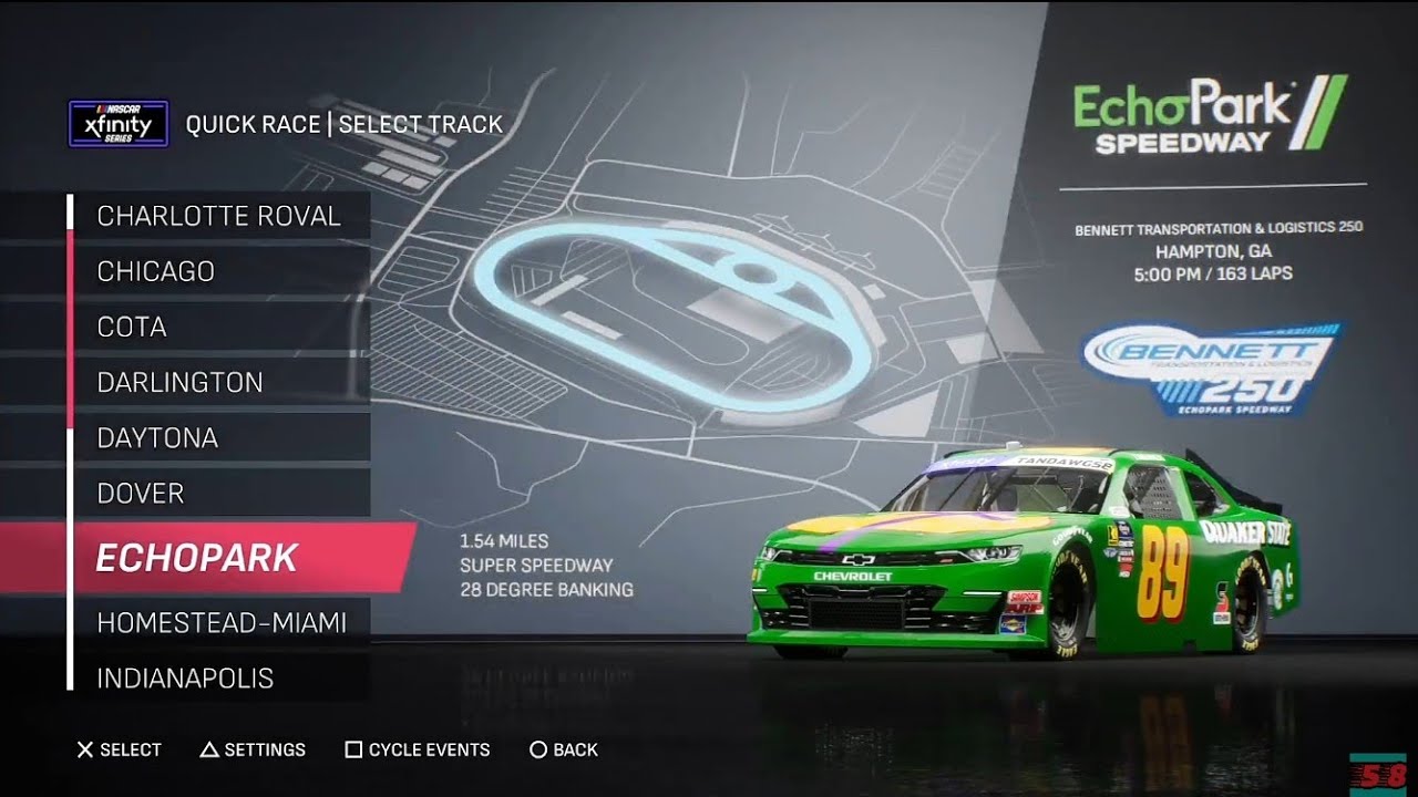 NASCAR 25: Atlanta (Knocked Out Multiple Times)