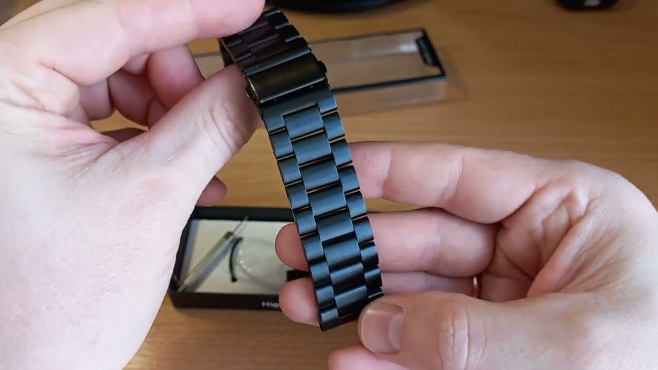 Металлический ремешок для часов 22мм