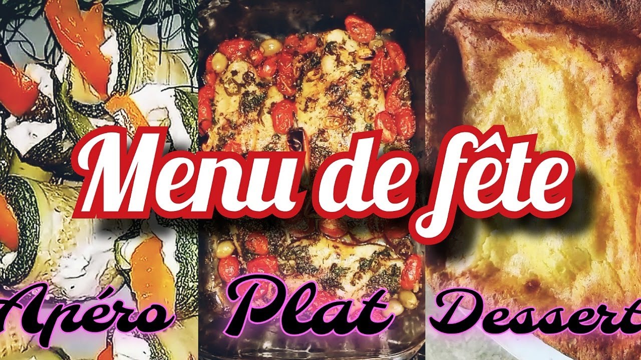 Menu de Nouvel An 2025 facile et rapide 🎄  Ap&eacute;ro, plat & Dessert en 1 heure !