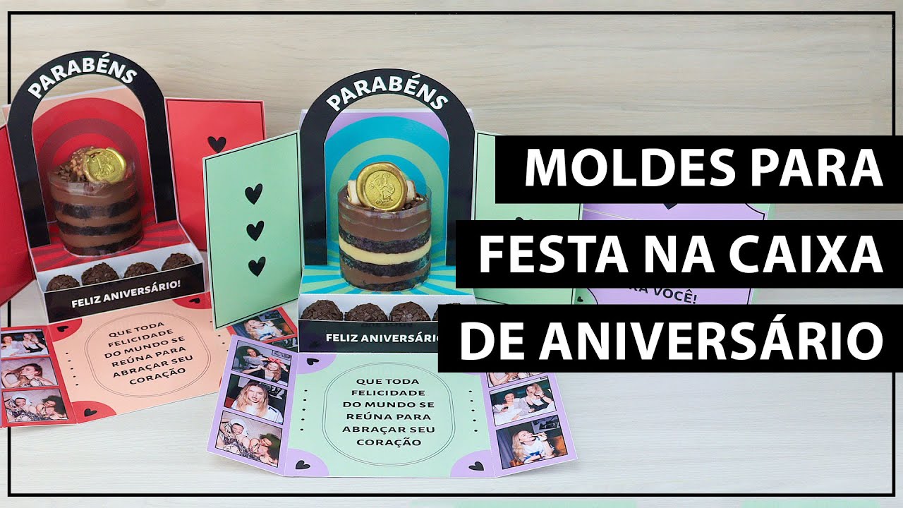 Caixa cenário (festa na caixa) de aniversário
