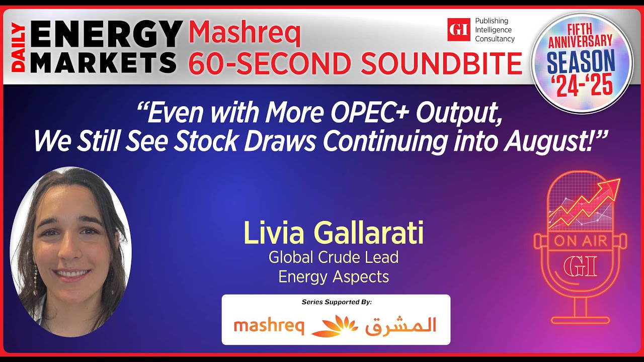 Daily Energy Markets - Mashreq 60 - Second Soundbite