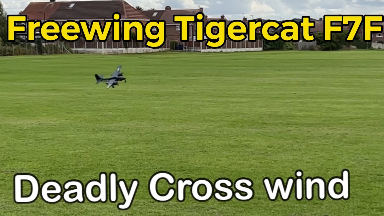 Motionrc Freewing tigercat in heavy wind