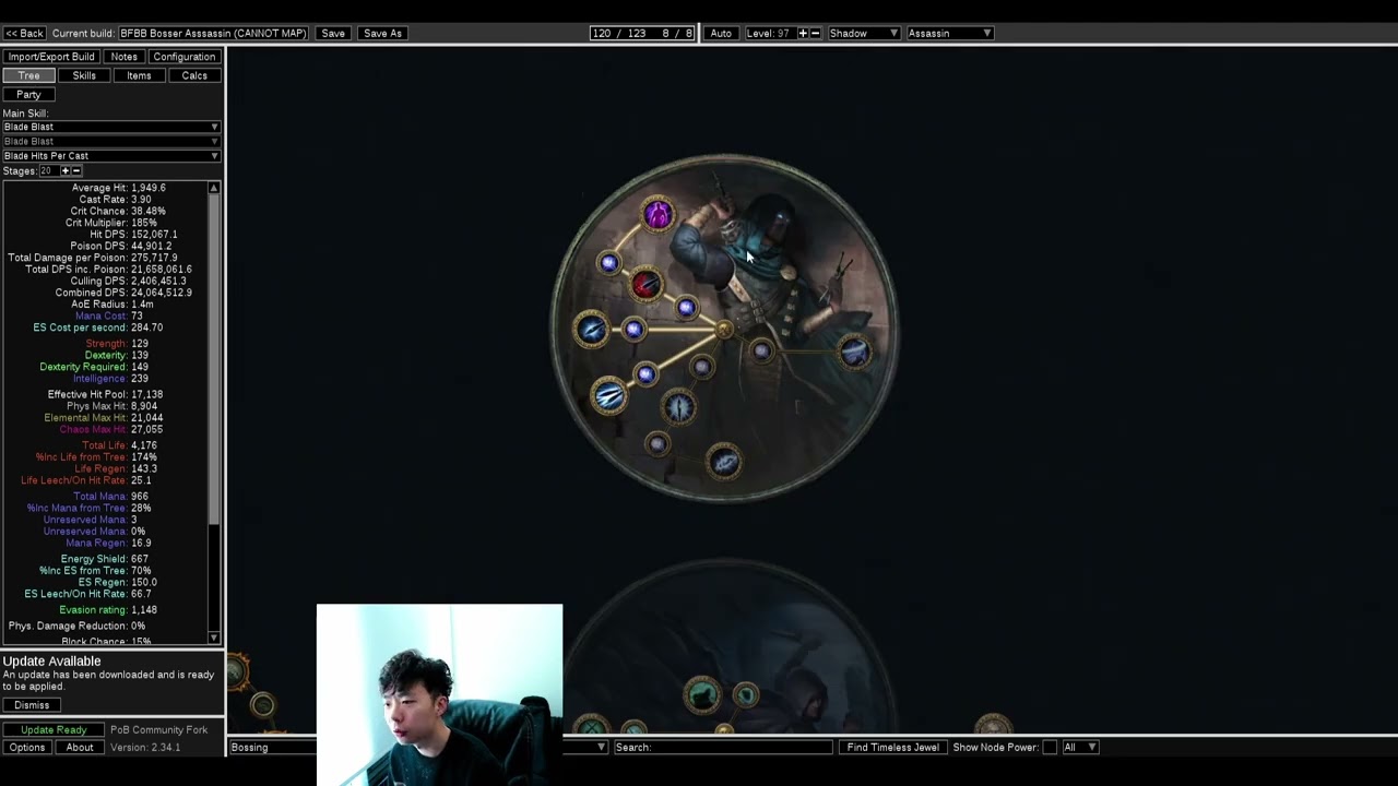 (Бюджетный босс S-уровня) - Blade Blast Bladefall Assassin [Path of Exile 3.23]