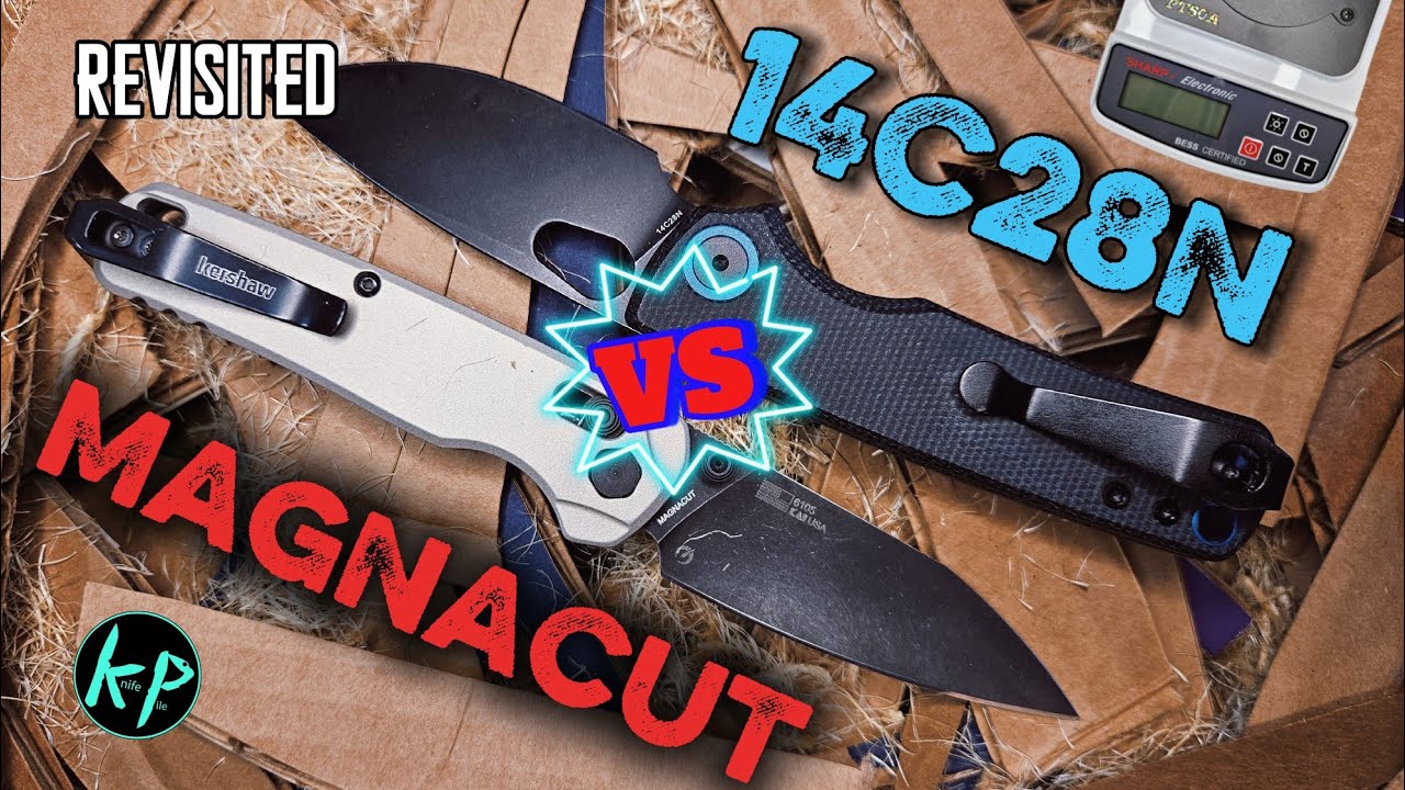 Magnacut vs 14C28N- Premium vs budget steel edge retention testing revisited.