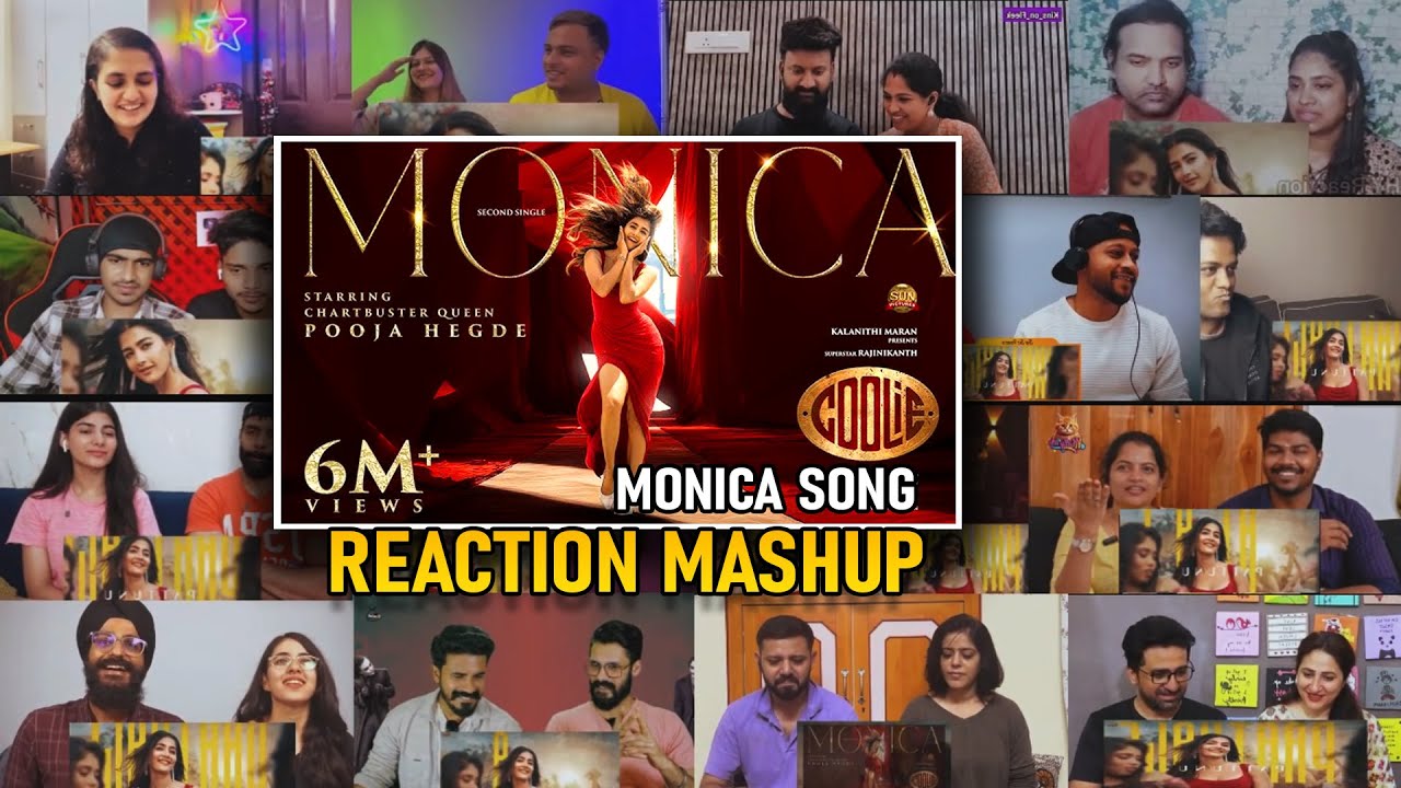 Monica Song | Reaction Mash up - #coolie  | Superstar Rajinikanth | Sun Pictures