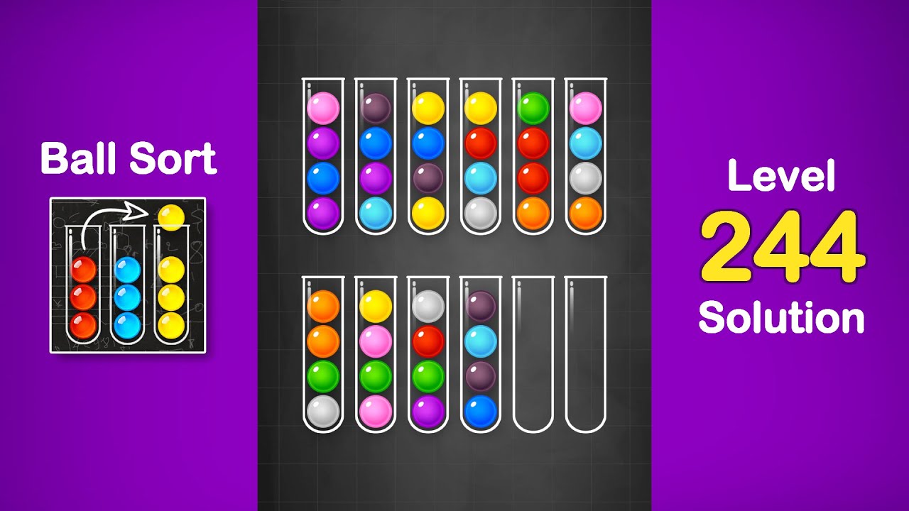 Ball Sort Puzzle Solution Level 244