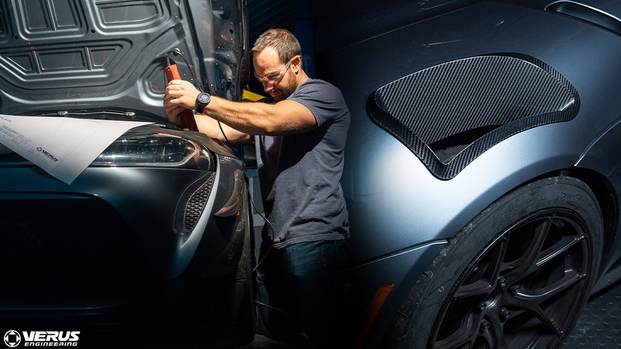 Creating Carbon Fender Vents for the Toyota Supra