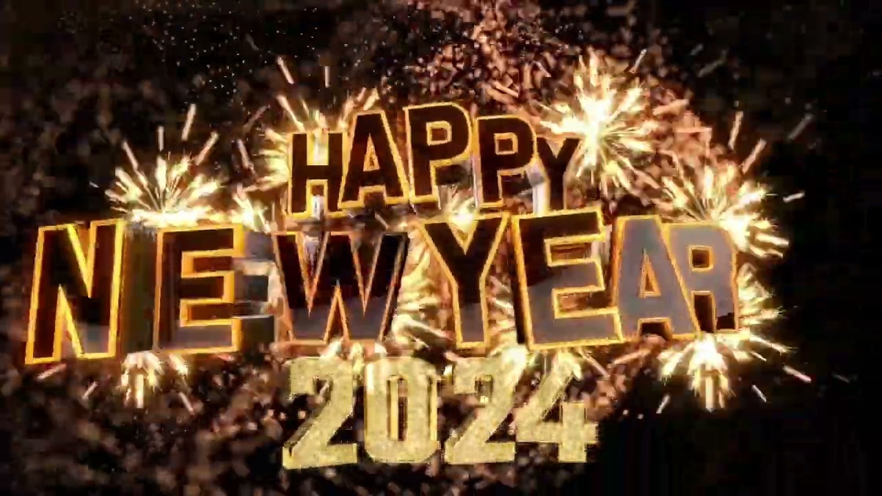 Happy New Year 2024 Background Video Hd || Happy New Year 2024 Video Background effects Hd