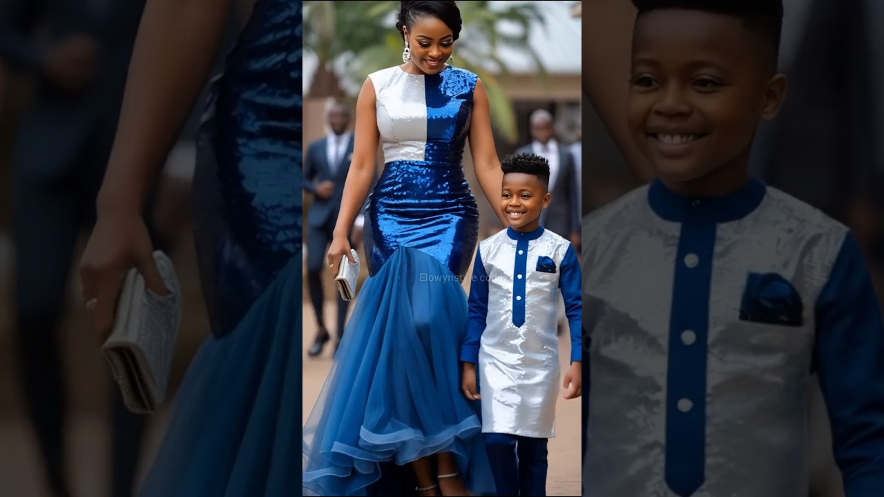 ✨Eleganckie, tradycyjne stylizacje dla matki i syna | Afrykańska moda rodzinna 2025 #africanstyle