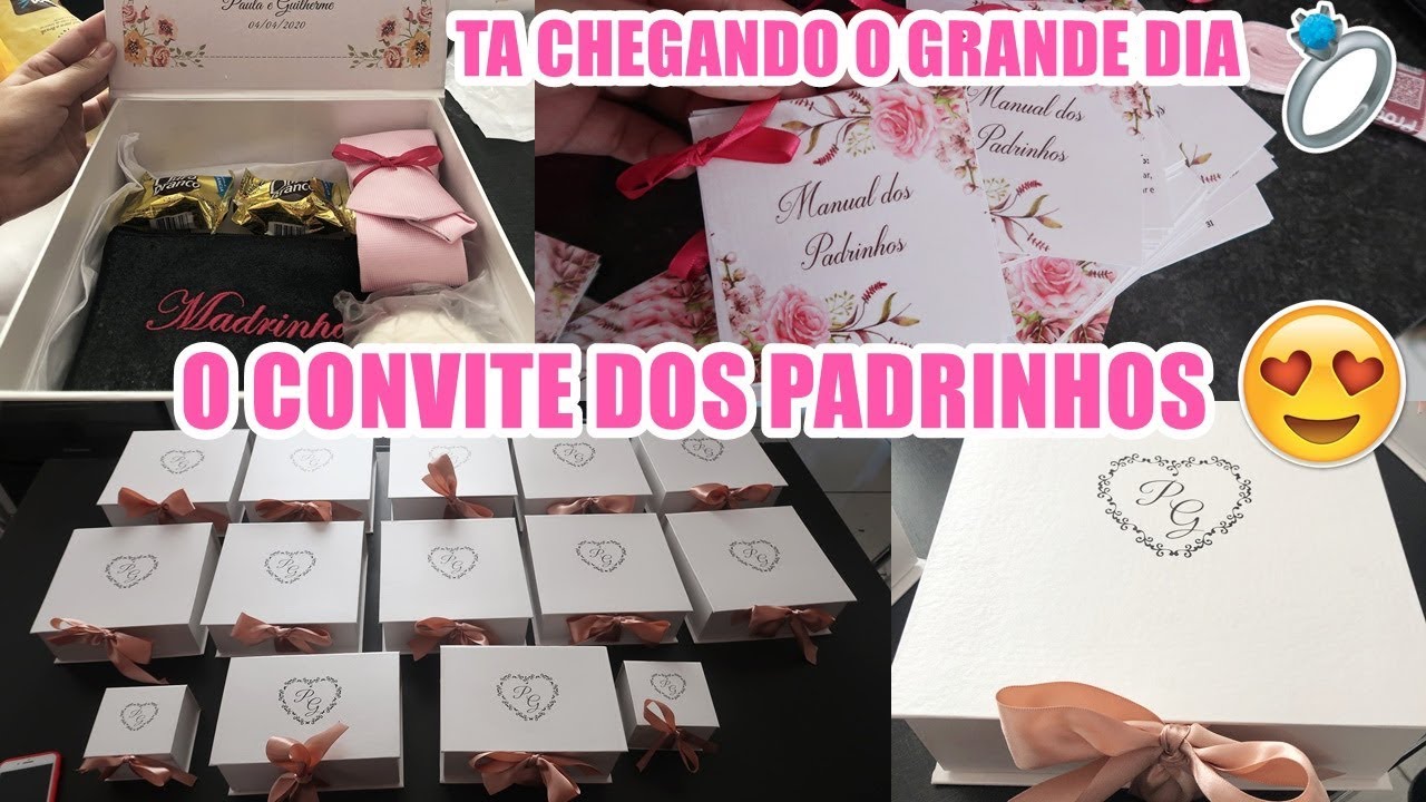 FINALIZAMOS A CAIXA CONVITE DOS PADRINHOS, FICOU LINDA | Diário da Noiva 7
