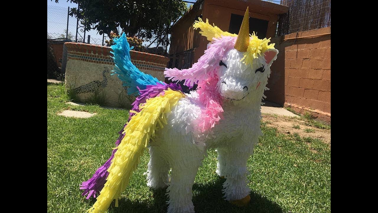 PIÑATA DE UNICORNIO, HOW TO MAKE A PINATA  UNICORN ,DIY UNICORN