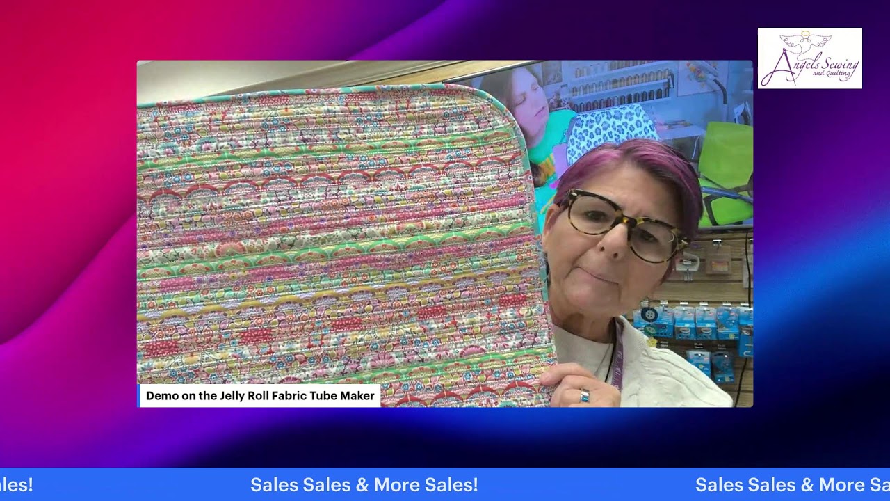 Demo!! Fabric Tube Maker for Jelly Roll Rugs!