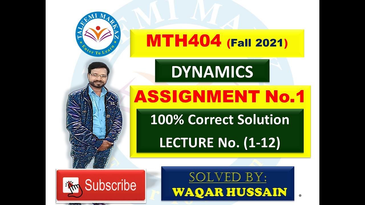 MTH404 Assignment no 1 solution by taleemi markaz
