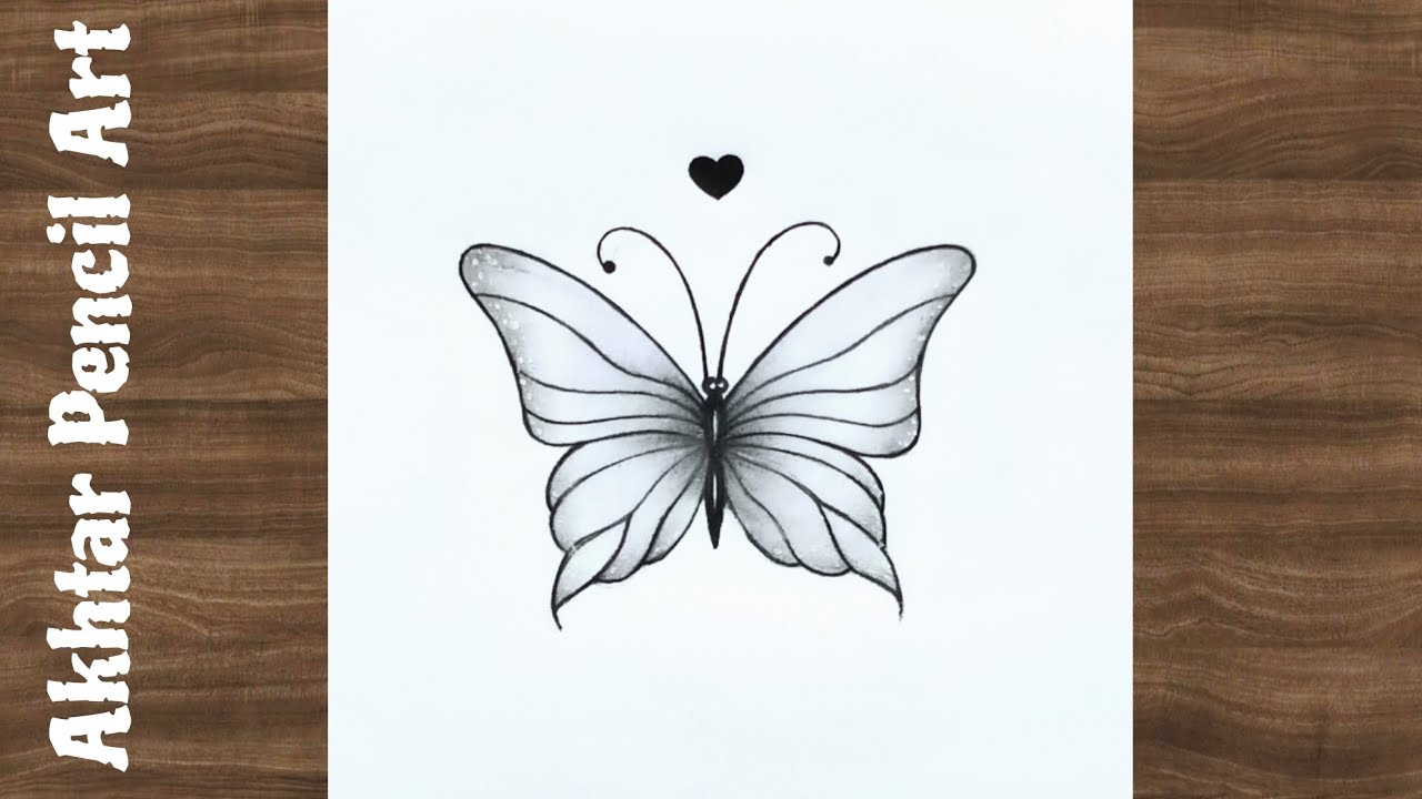 How To Draw A Beautiful Butterfly Drawing Easy Step By Step, Butterfly Drawing, Drawing Tutorial 