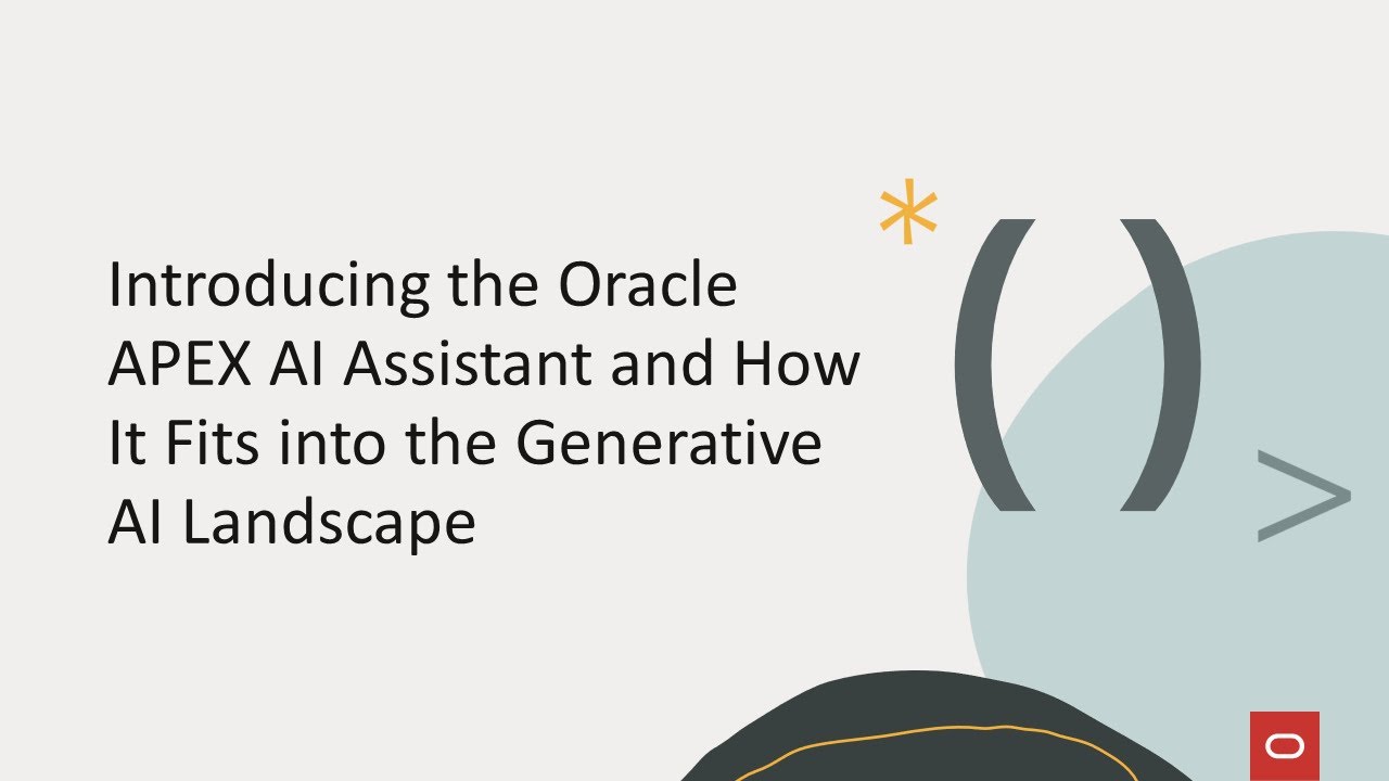 Знакомство с Oracle APEX AI Assistant и его место в ландшафте генеративного ИИ