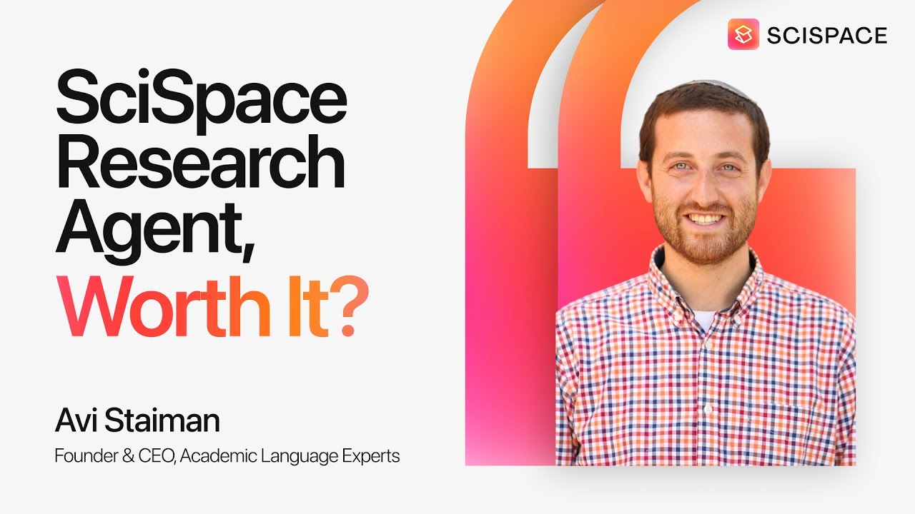 Is SciSpace Research Agent Worth It? | Researcher’s Review | Avi Staiman