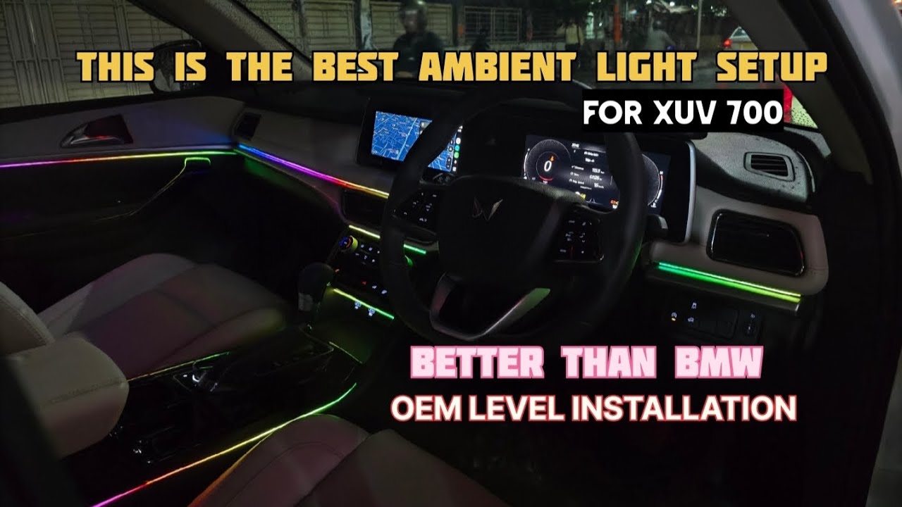 XUV 700 got the most premium ambient light setup | OEM level installation | 5th gear |  