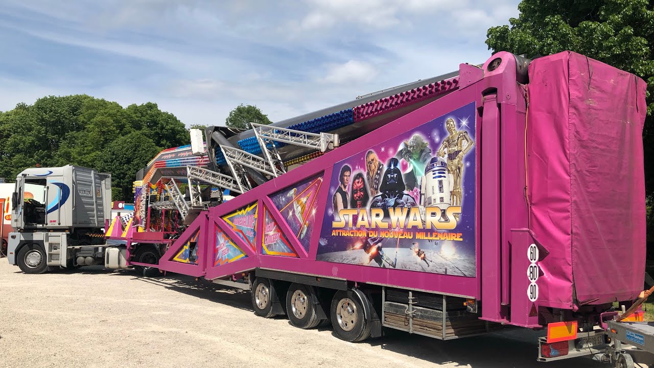 Arrivée du Star Wars Moulin à la fête foraine de Ligny en Barrois 2022
