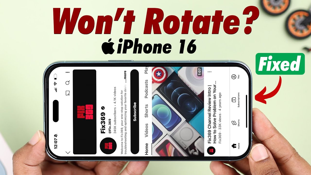 iPhone 16’s: How to Fix Auto Rotation Not Working!