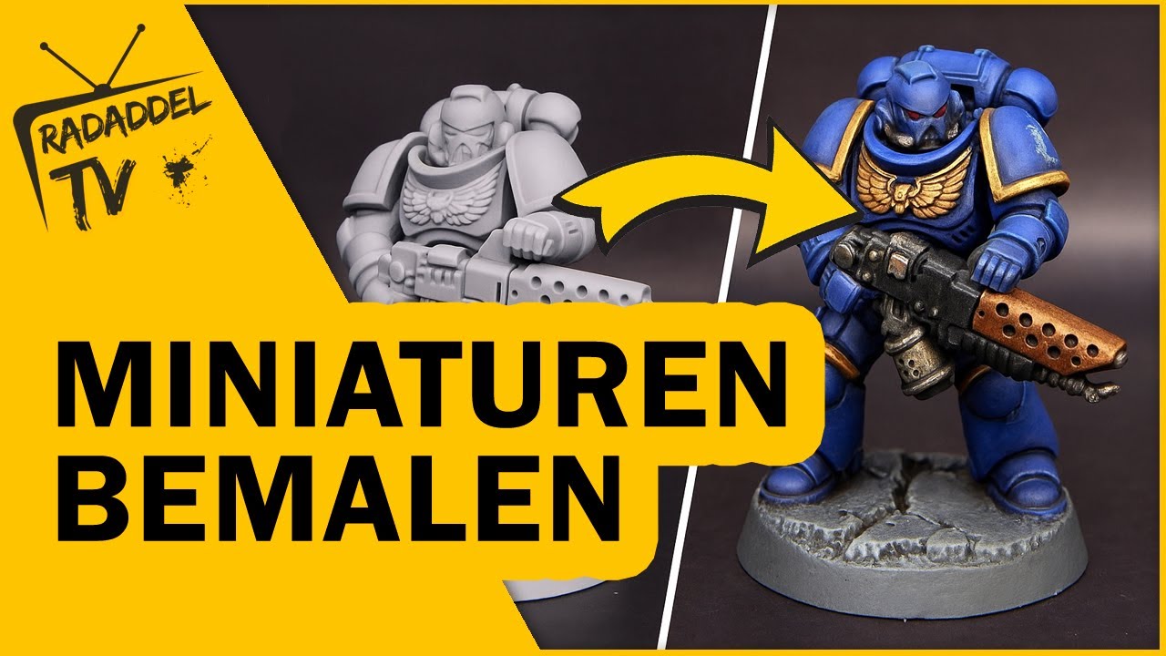 Miniaturen mit Acrylfarben bemalen - Grundtechniken Teil 1