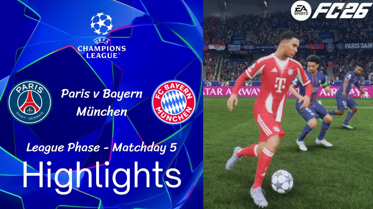 FC 26 | Career Mode | 2025/26 UCL | League Phase | MD5 | Paris v Bayern München