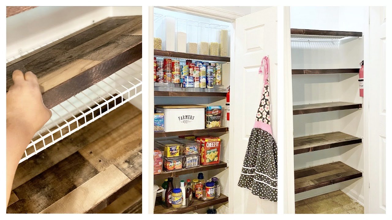 DIY How To Cover Your Wire Shelving For $23 + Pantry Organization Ideas