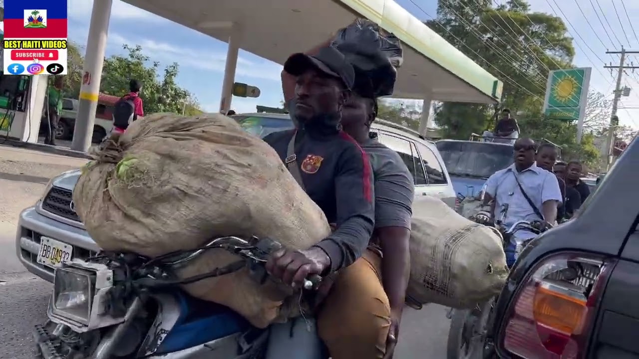 Haiti streets early morning 7:30 am in Petionville 2/26/2026 
