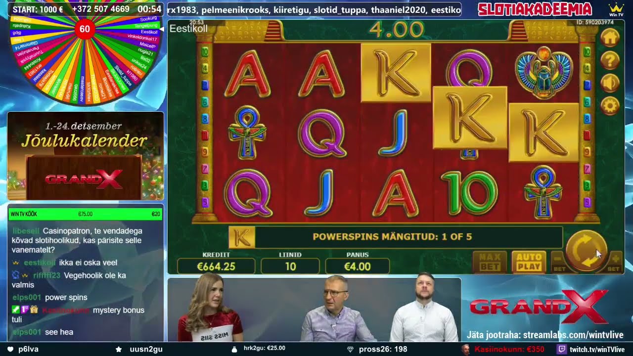 Win TV Slotiakadeemia (GrandX): &Uuml;llatuslik s&uuml;ndmustek&auml;ik!