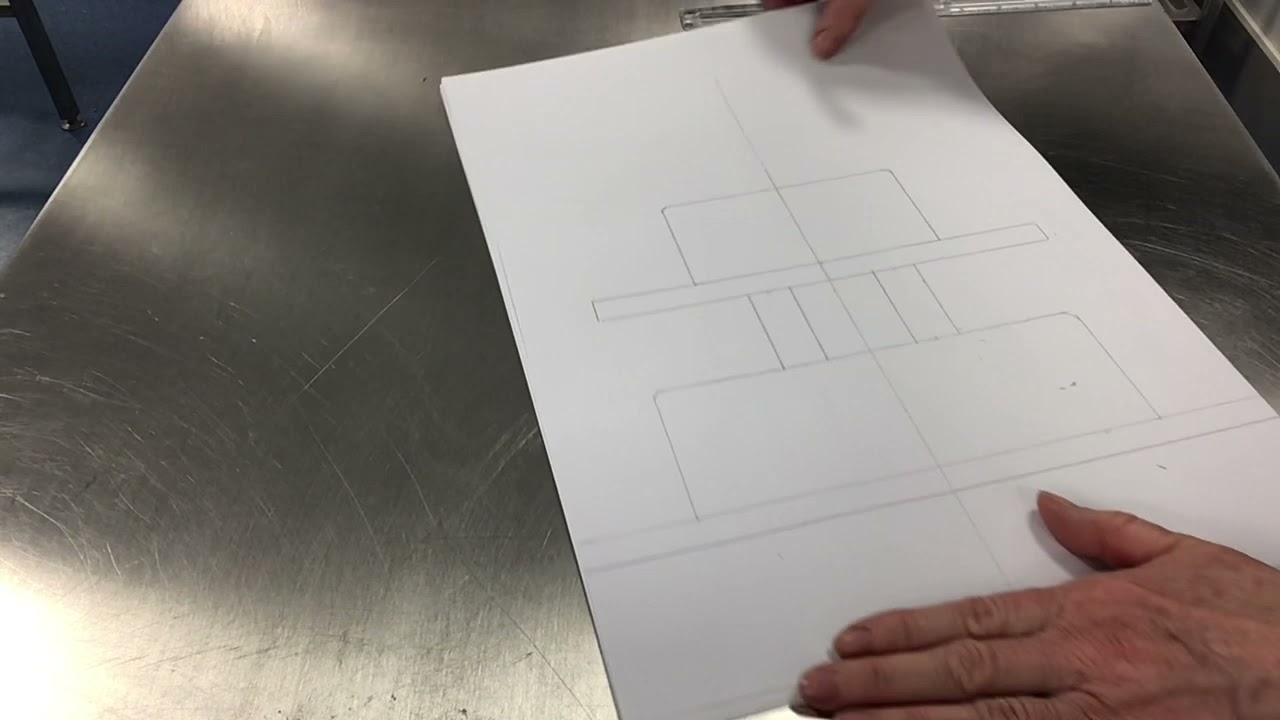 Tiered cake technical drawing