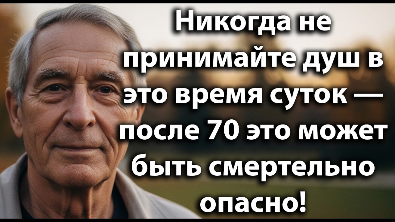 Никогда не принимайте душ в это время суток — после 70 это повышает риск для сердца и здоровья!