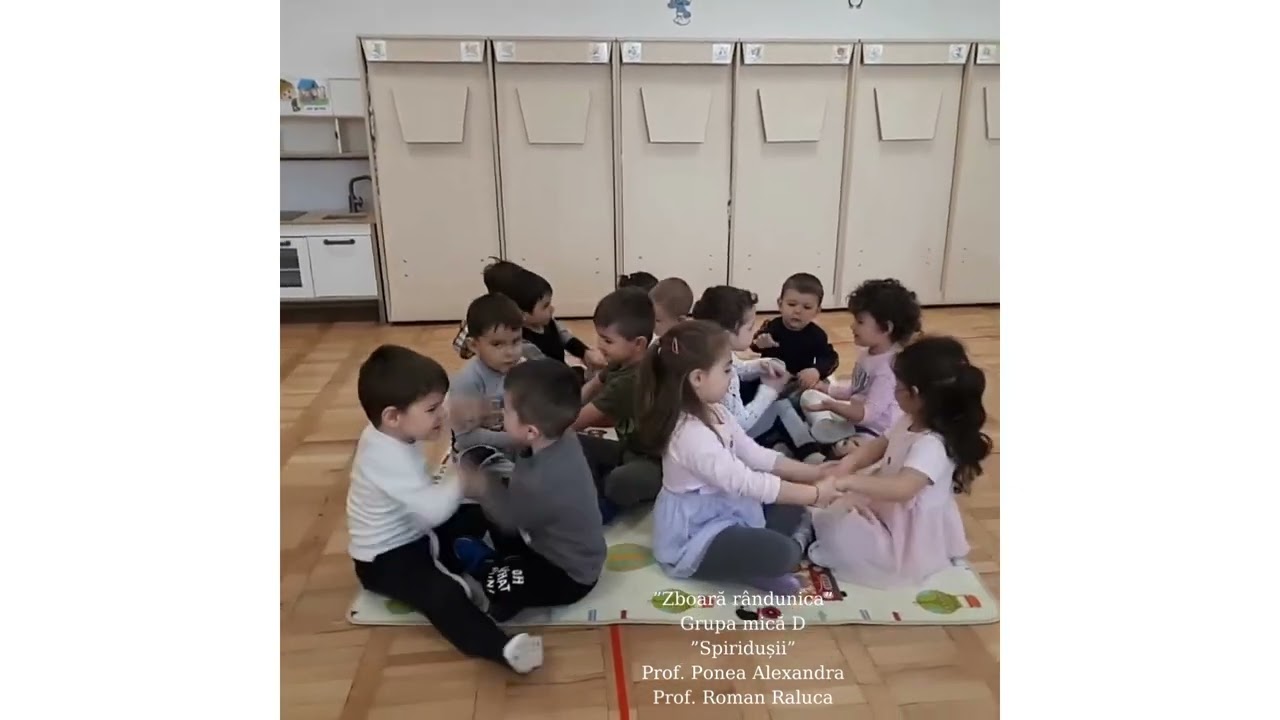 Joc cu text și cânt „Zboară rândunica”