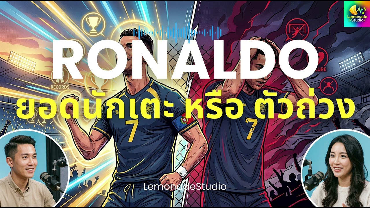 [Podcast] คริสเตียโน่ โรนัลโด้: ยอดนักเตะ หรือ ตัวถ่วงทีมในบั้นปลายอาชีพ? - LemonadeStudio