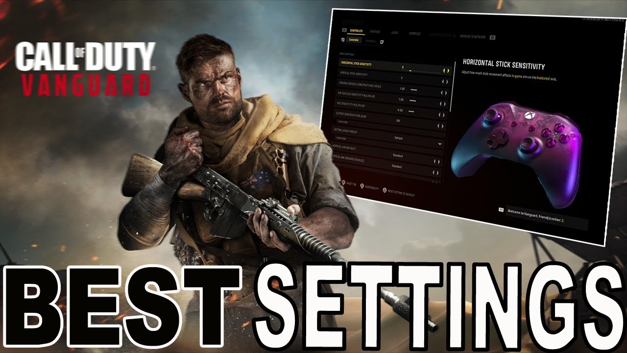 *NEW* Best Vanguard Settings PC Controller(Call of Duty Settings)
