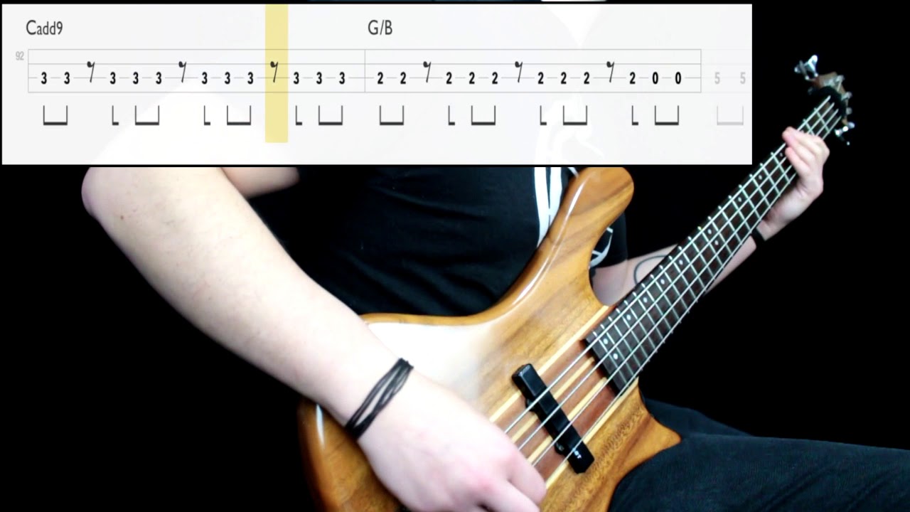 Foo Fighters - Times Like These (Bass Cover) (Play Along Tabs In Video)