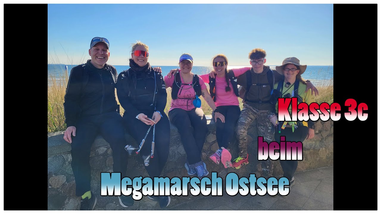 Klasse 3c beim Megamarsch Ostsee