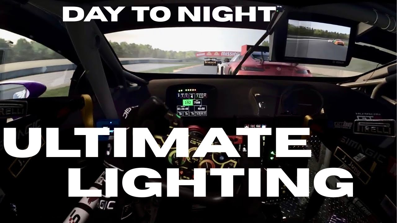 Day to night transition in my racing simulator
