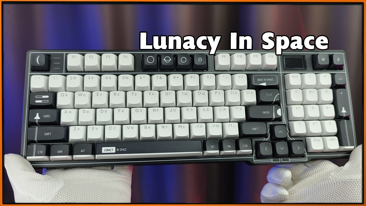 Незаконно дорогая почти фулл-сайз Lunacy In Space с кастом-комплектом #клавиатура #Lunacy