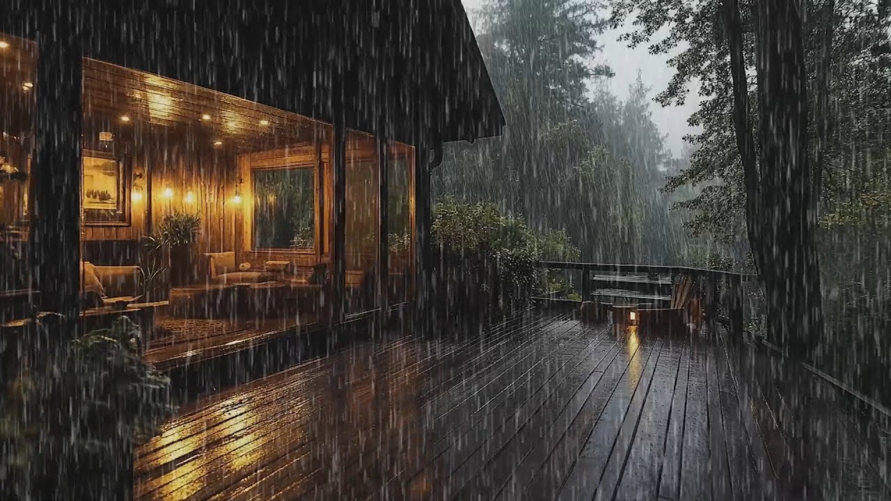 Quiet Rain in the Woods Cabin 🌧 | Let Nature Guide You to Sleep