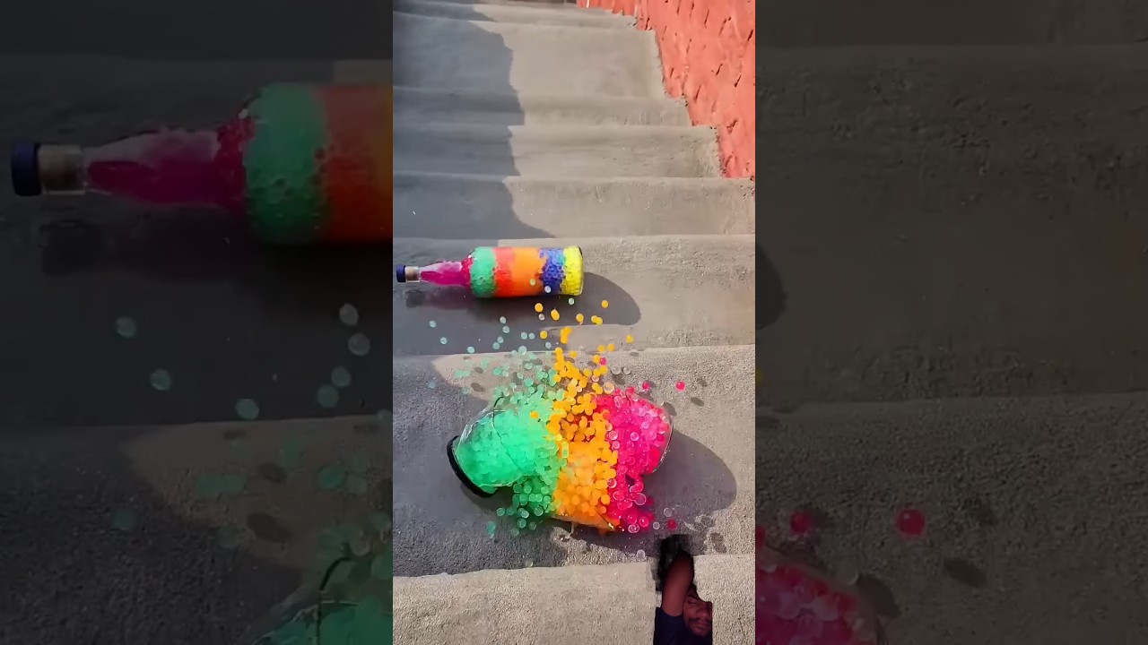 Bardglass and colour blue 💙 #satisfying #oddlysatisfying #experiment #shorts #beakandburn #amazing