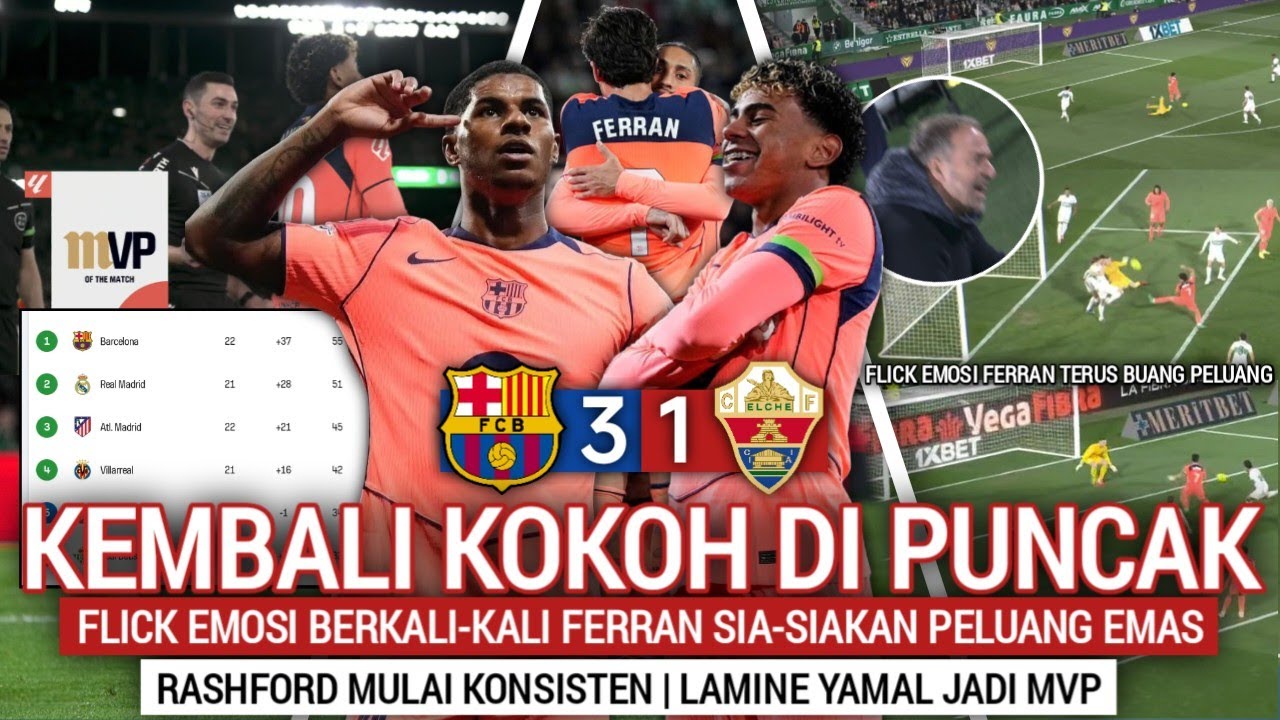 BUANG PELUANG SEPERTI BUANG HAJAT‼️Amarah Flick Ke Ferran Tak Terbendung 😡 Rashford & Yamal On Fire🔥